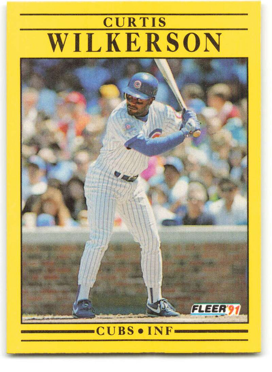 1991 Fleer #438 Curtis Wilkerson VG Chicago Cubs 