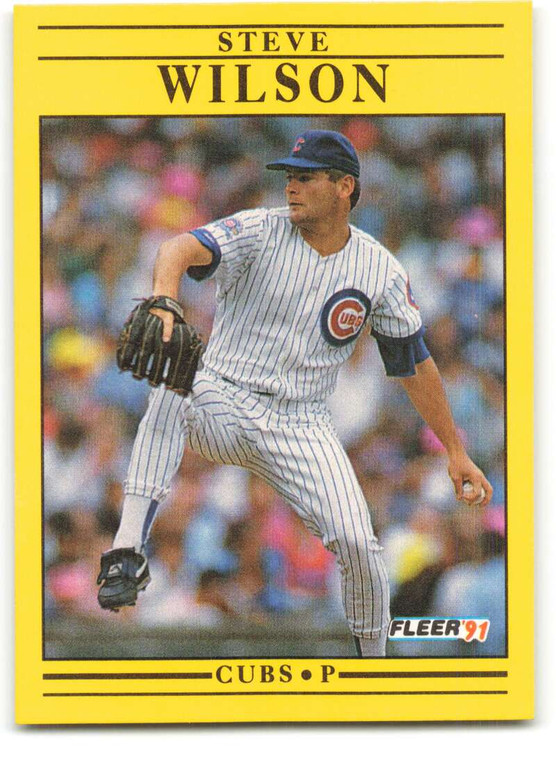 1991 Fleer #440 Steve Wilson VG Chicago Cubs 