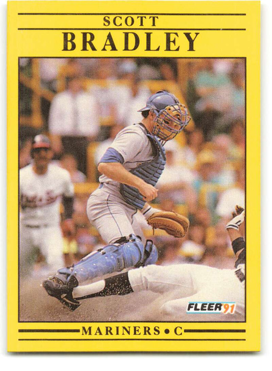 1991 Fleer #443 Scott Bradley VG Seattle Mariners 