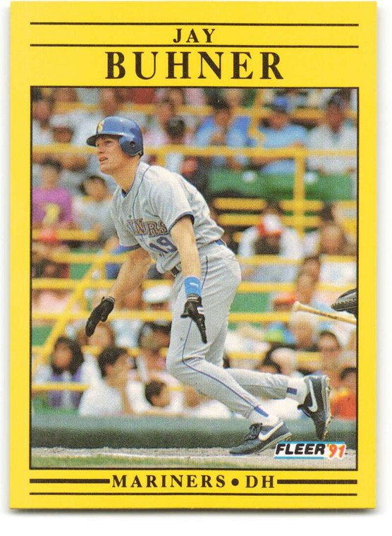 1991 Fleer #446 Jay Buhner VG Seattle Mariners 
