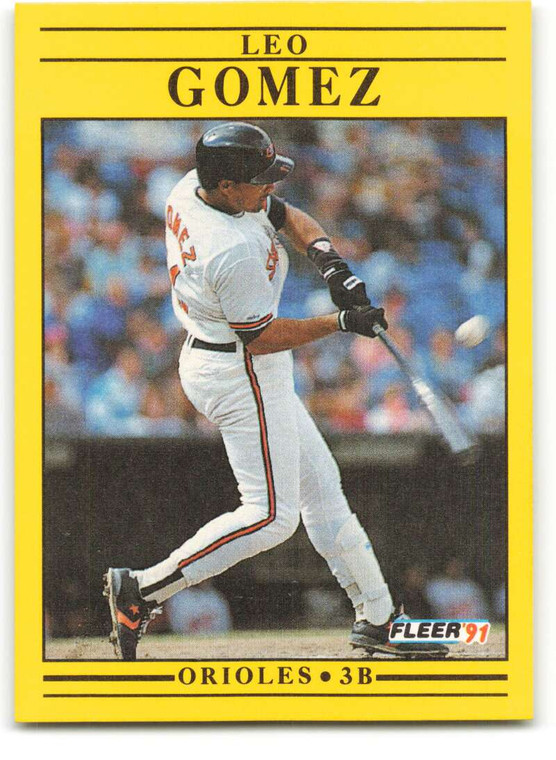 1991 Fleer #472 Leo Gomez VG Baltimore Orioles 