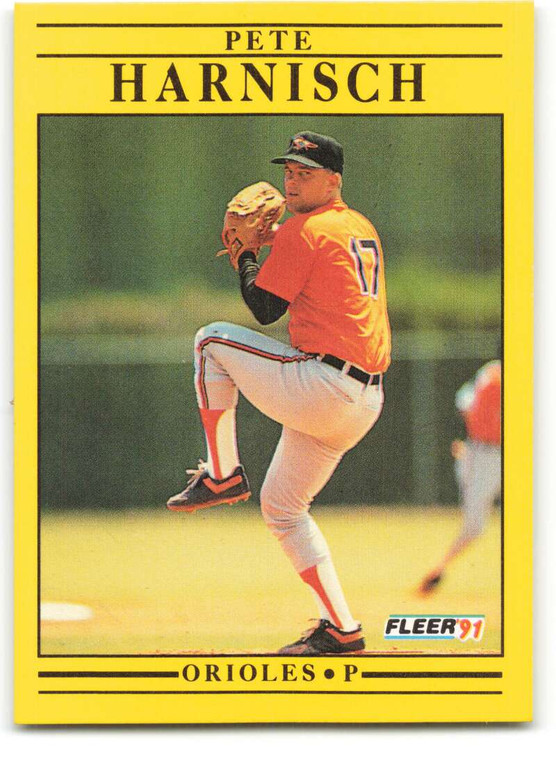 1991 Fleer #474 Pete Harnisch VG Baltimore Orioles 