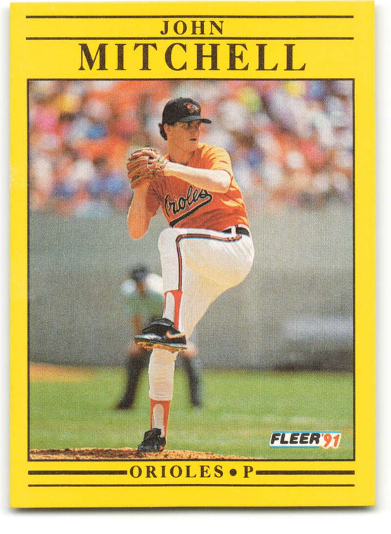 1991 Fleer #485 John Mitchell VG Baltimore Orioles 