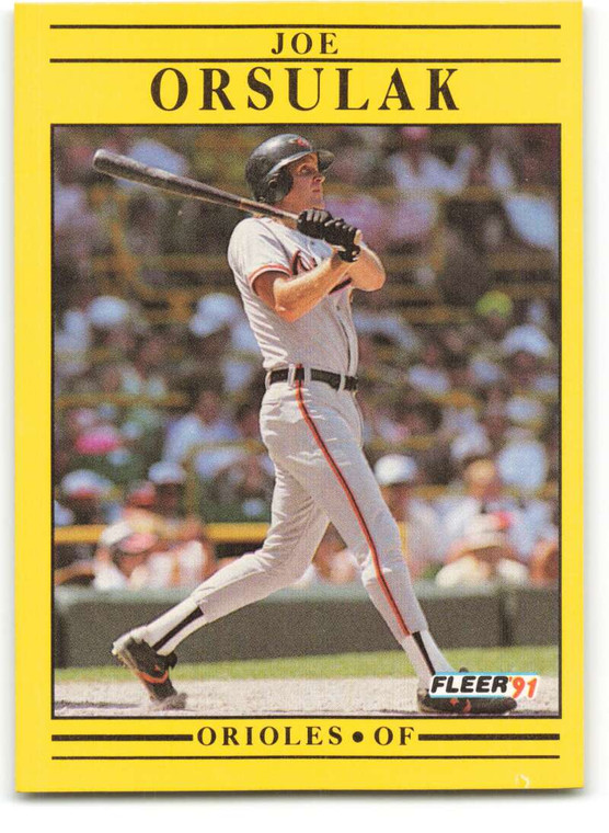 1991 Fleer #487 Joe Orsulak VG Baltimore Orioles 