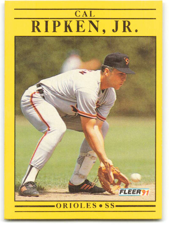 1991 Fleer #490 Cal Ripken Jr. VG Baltimore Orioles 