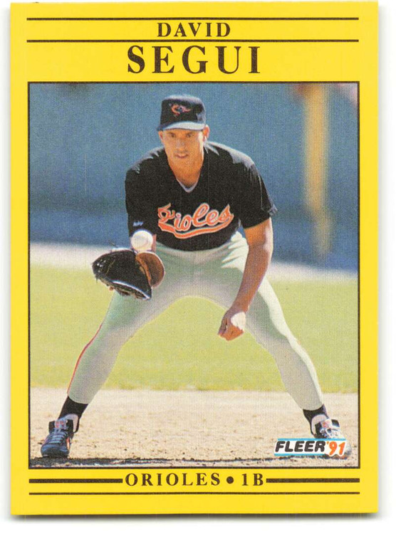 1991 Fleer #492 David Segui VG Baltimore Orioles 