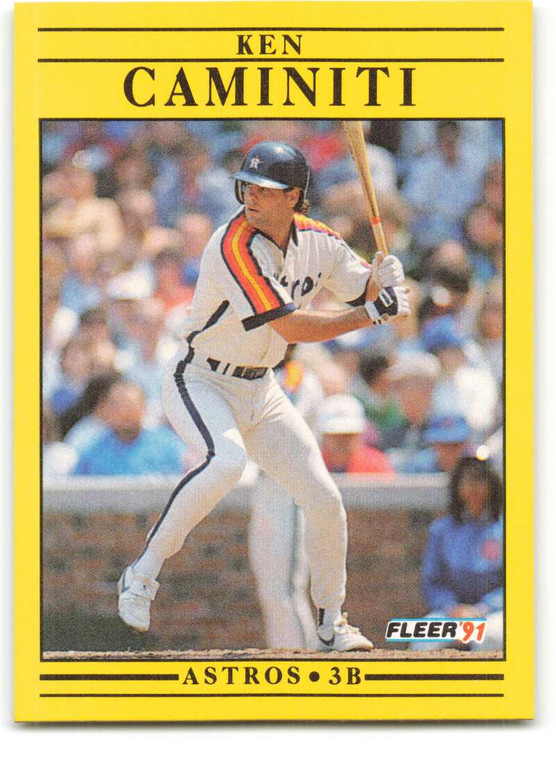 1991 Fleer #500 Ken Caminiti UER VG Houston Astros 