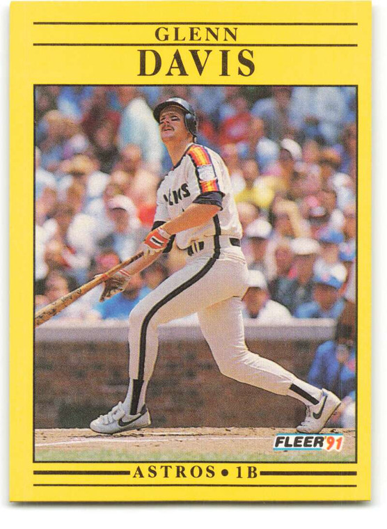 1991 Fleer #505 Glenn Davis VG Houston Astros 