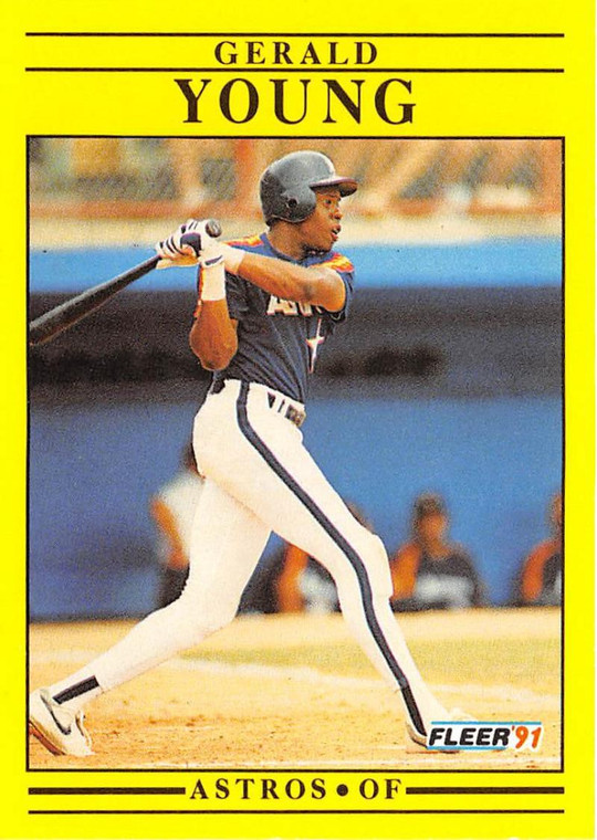 1991 Fleer #521 Gerald Young VG Houston Astros 