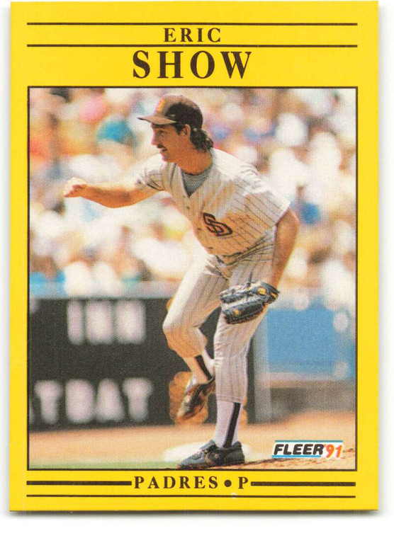 1991 Fleer #544 Eric Show VG San Diego Padres 