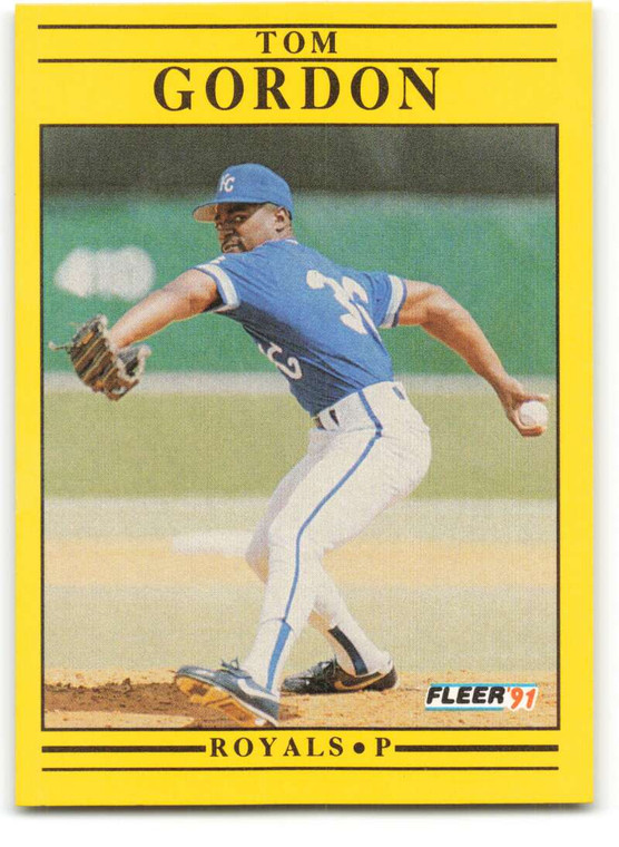 1991 Fleer #559 Tom Gordon VG Kansas City Royals 