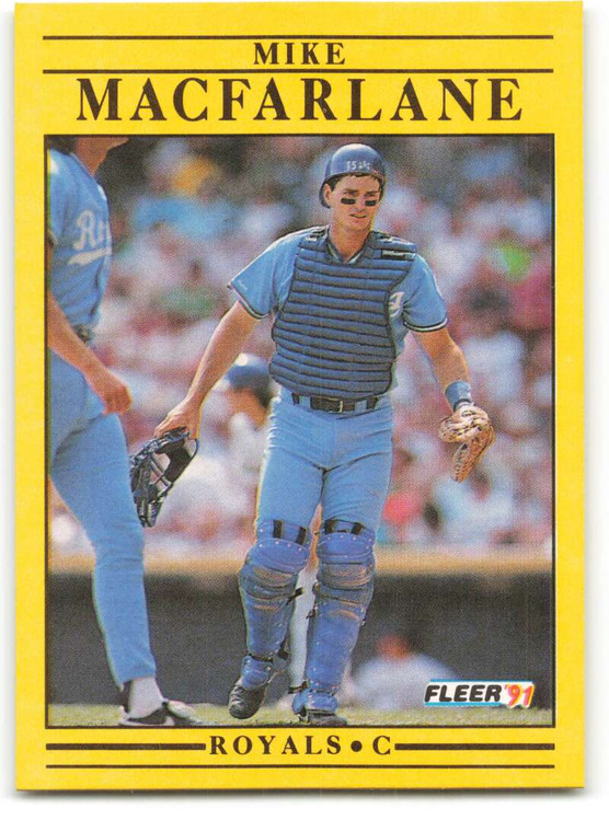 1991 Fleer #562 Mike Macfarlane VG Kansas City Royals 