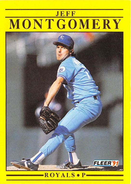 1991 Fleer #564 Jeff Montgomery VG Kansas City Royals 