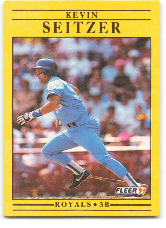 1991 Fleer #569 Kevin Seitzer VG Kansas City Royals 