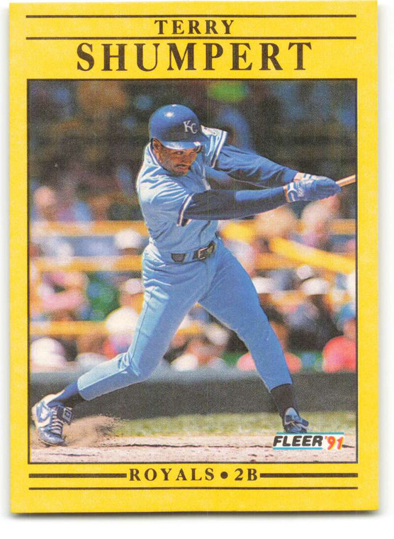 1991 Fleer #570 Terry Shumpert VG Kansas City Royals 