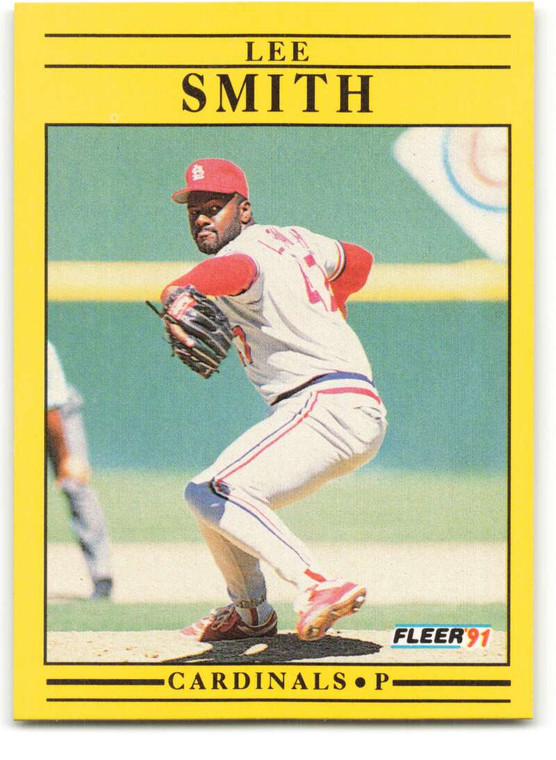 1991 Fleer #645 Lee Smith VG St. Louis Cardinals 