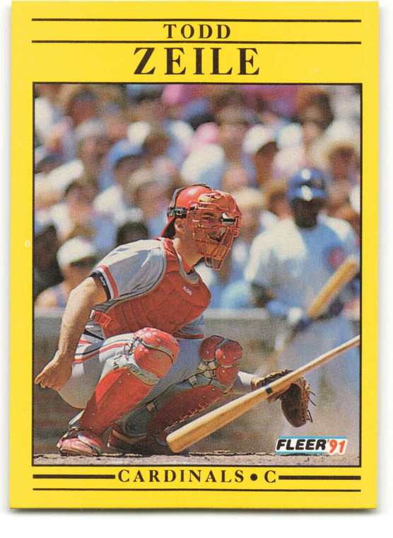 1991 Fleer #654 Todd Zeile VG St. Louis Cardinals 
