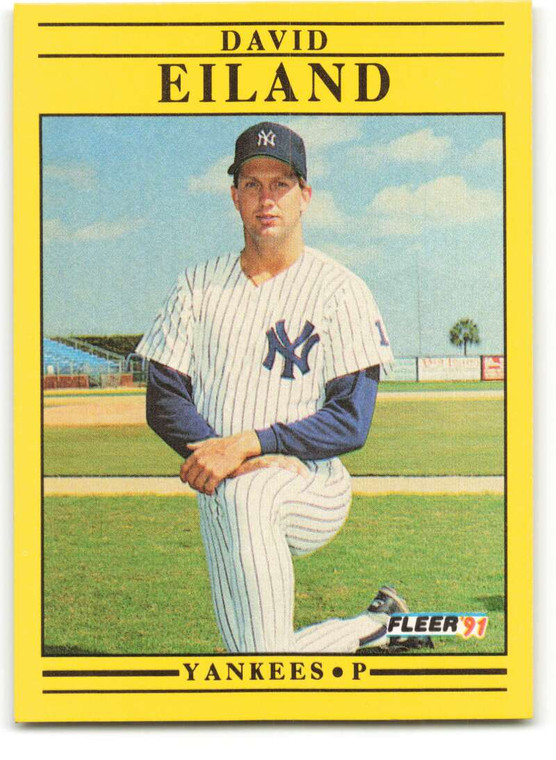 1991 Fleer #661 Dave Eiland VG New York Yankees 