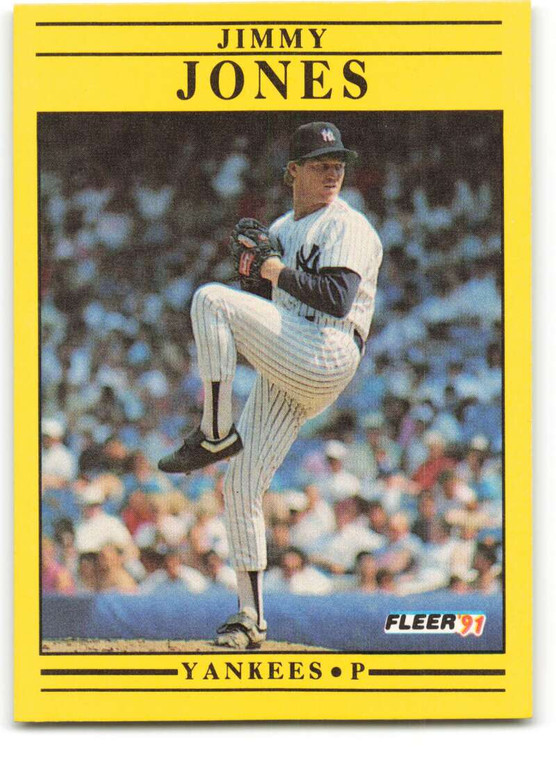 1991 Fleer #667 Jimmy Jones VG New York Yankees 