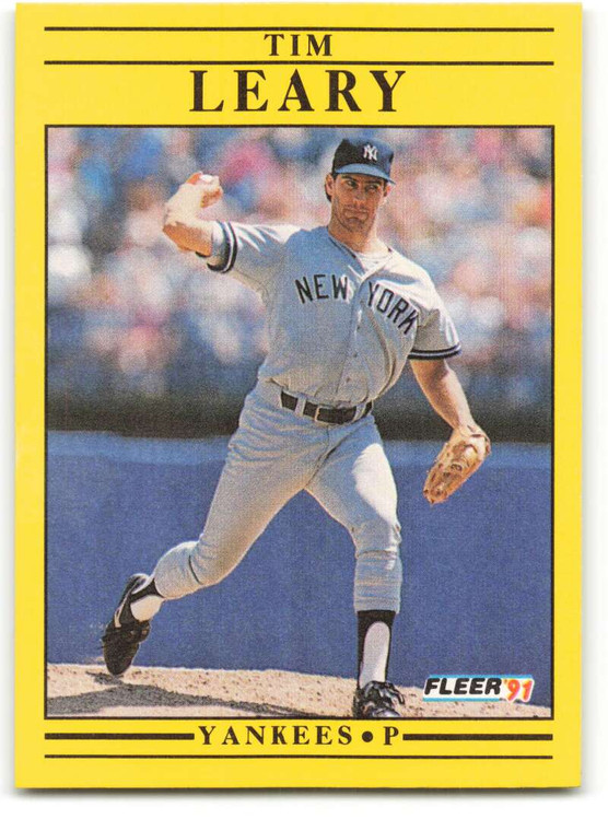 1991 Fleer #670 Tim Leary VG New York Yankees 