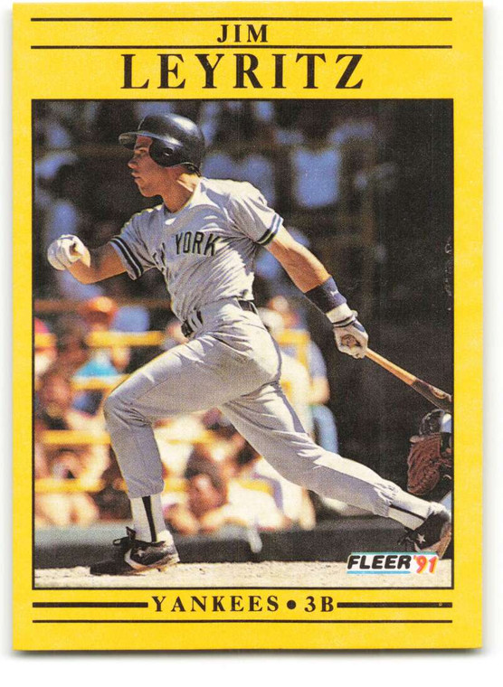 1991 Fleer #671 Jim Leyritz VG New York Yankees 