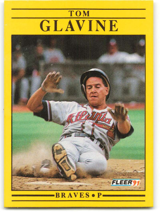 1991 Fleer #689 Tom Glavine VG Atlanta Braves 