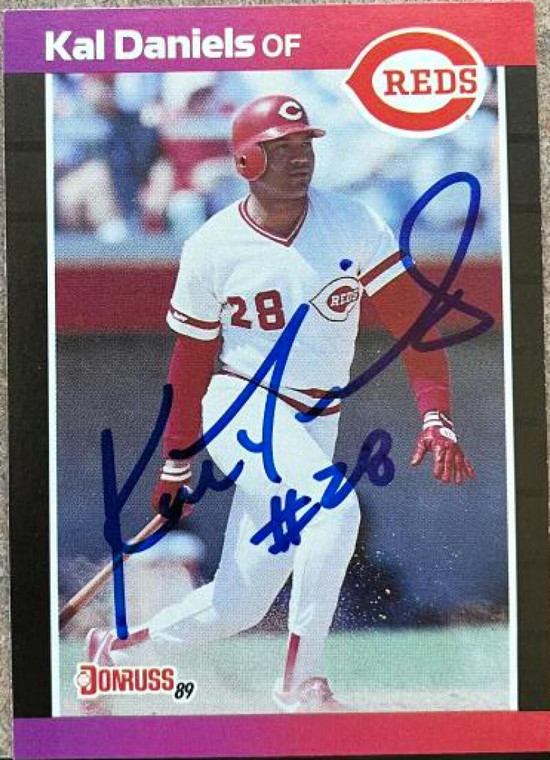 Kal Daniels Autographed 1989 Donruss #198