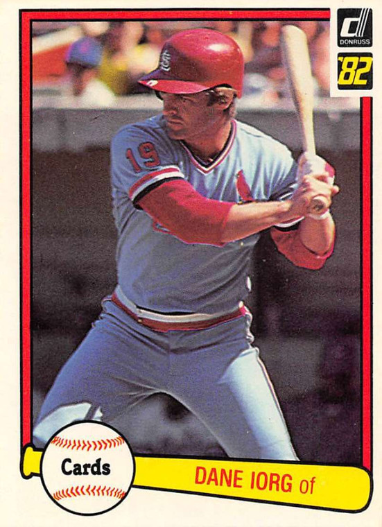 1982 Donruss #166 Dane Iorg VG St. Louis Cardinals 