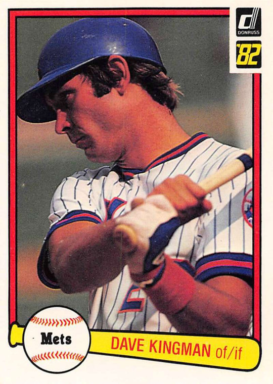 1982 Donruss #182 Dave Kingman VG New York Mets 