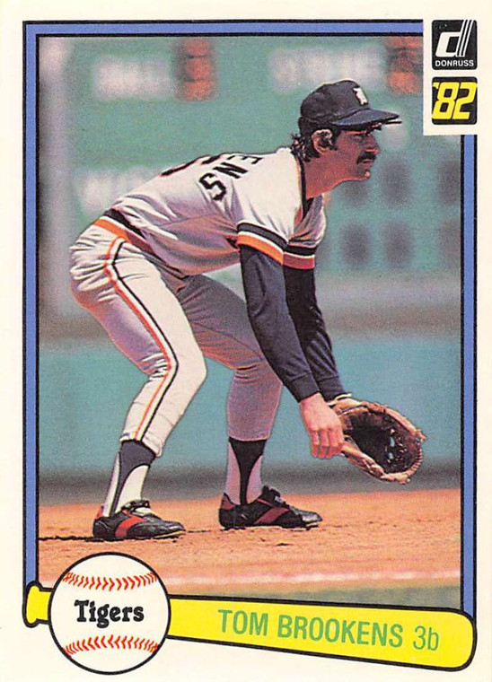 1982 Donruss #202 Tom Brookens VG Detroit Tigers 