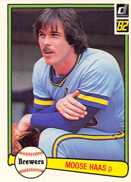 1982 Donruss #206 Moose Haas VG Milwaukee Brewers 