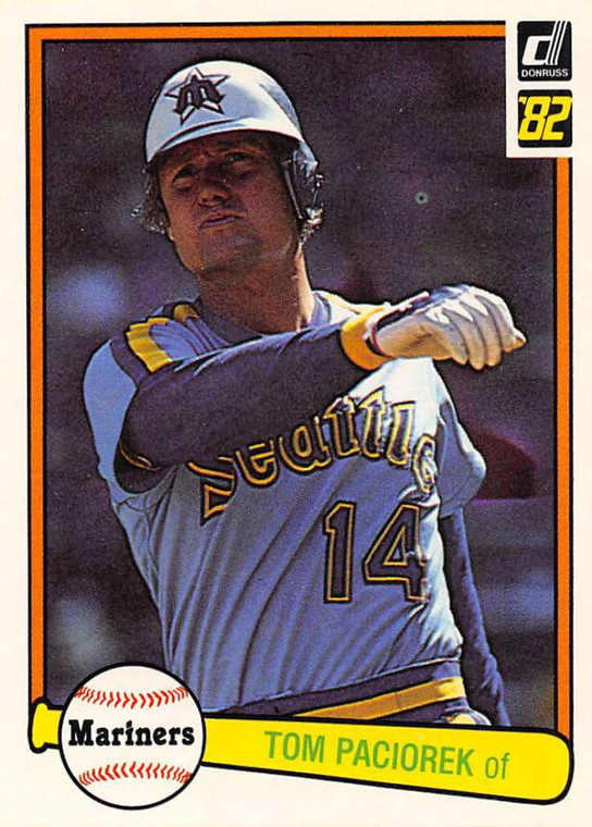 1982 Donruss #253 Tom Paciorek VG Seattle Mariners 