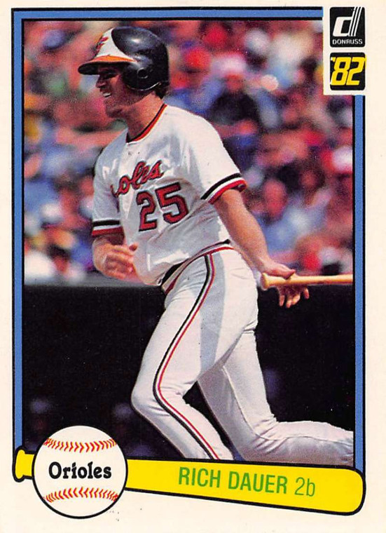 1982 Donruss #257 Rich Dauer VG Baltimore Orioles 
