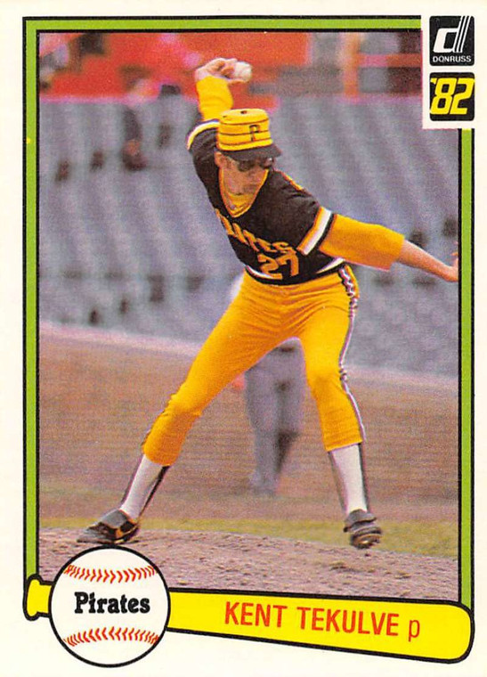 1982 Donruss #311 Kent Tekulve VG Pittsburgh Pirates 