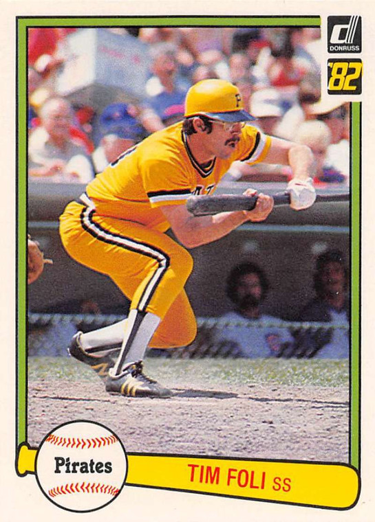 1982 Donruss #376 Tim Foli VG Pittsburgh Pirates 