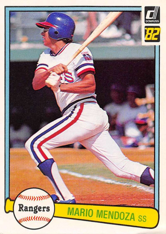 1982 Donruss #394 Mario Mendoza VG Texas Rangers 