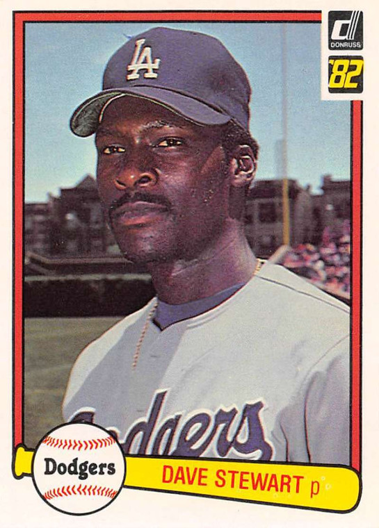 1982 Donruss #410 Dave Stewart VG RC Rookie Los Angeles Dodgers 