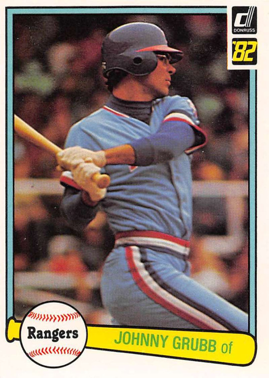 1982 Donruss #467 Johnny Grubb VG Texas Rangers 