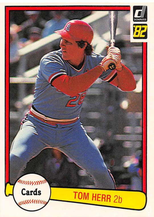 1982 Donruss #530 Tom Herr VG St. Louis Cardinals 