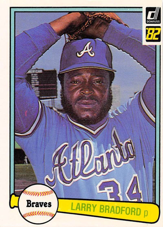 1982 Donruss #553 Larry Bradford VG Atlanta Braves 