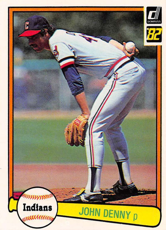 1982 Donruss #572 John Denny VG Cleveland Indians 