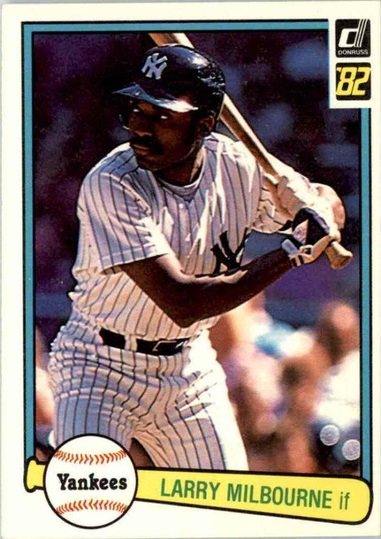 1982 Donruss #614 Larry Milbourne VG New York Yankees 
