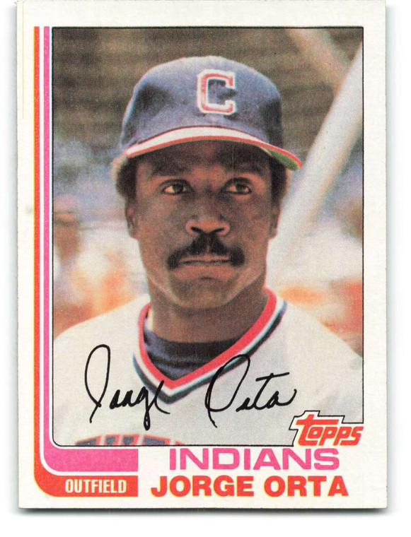 1982 Topps #26 Jorge Orta VG Cleveland Indians 