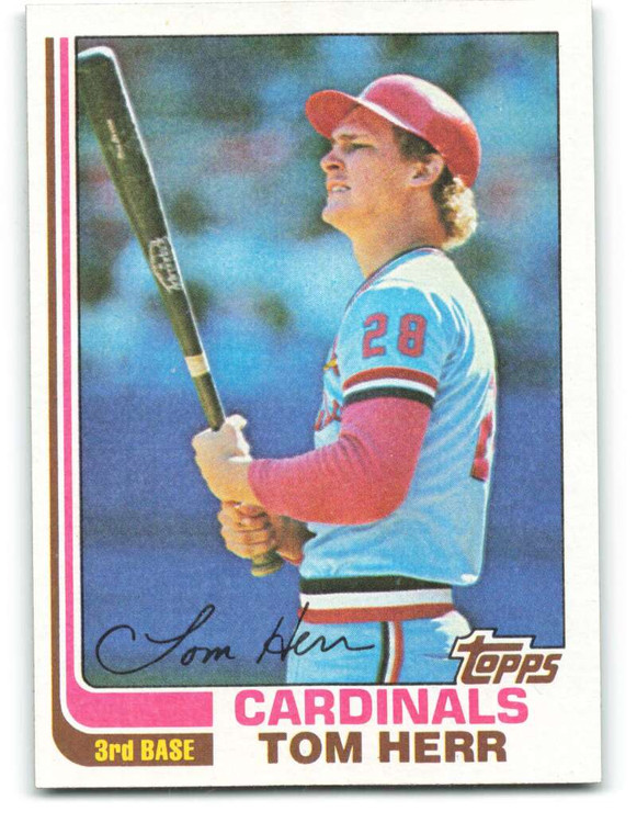 1982 Topps #27 Tom Herr VG St. Louis Cardinals 