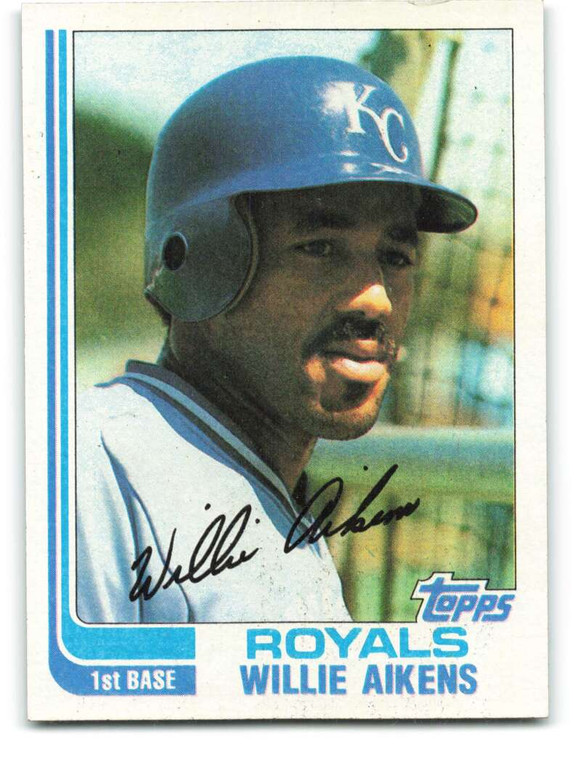 1982 Topps #35 Willie Aikens VG Kansas City Royals 