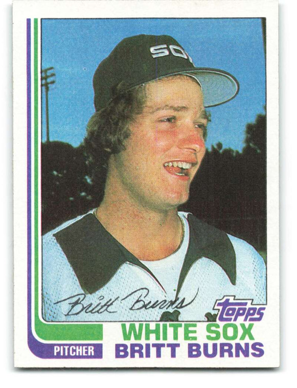 1982 Topps #44 Britt Burns VG Chicago White Sox 