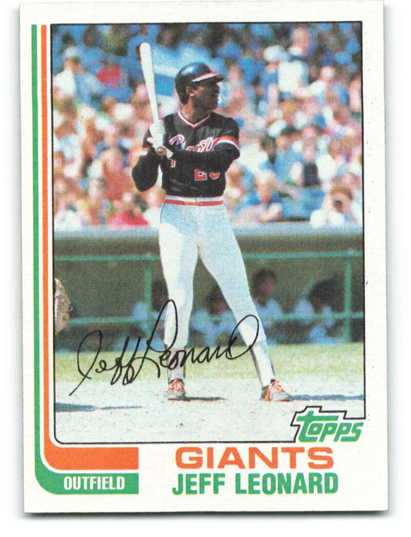 1982 Topps #47 Jeffrey Leonard VG San Francisco Giants 