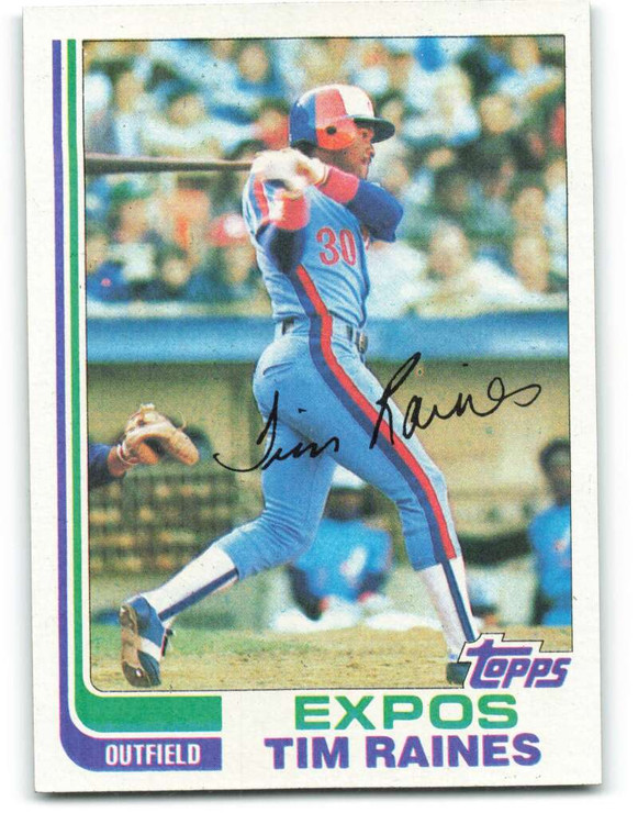 1982 Topps #70 Tim Raines VG Montreal Expos 