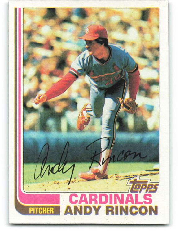 1982 Topps #135 Andy Rincon VG St. Louis Cardinals 