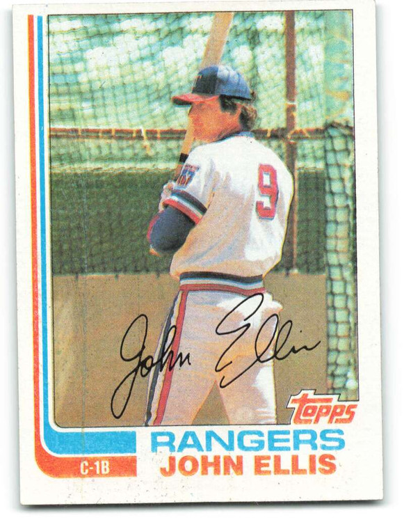 1982 Topps #177 John Ellis VG Texas Rangers 
